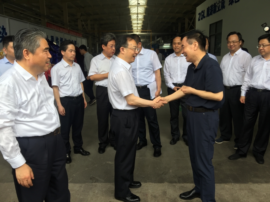 2020年6月23日，省長吳政隆來新立成公司調研指導工作